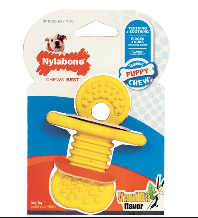 Nylabone Puppy Rubber Teethers / SMALL / VANILLA flavor